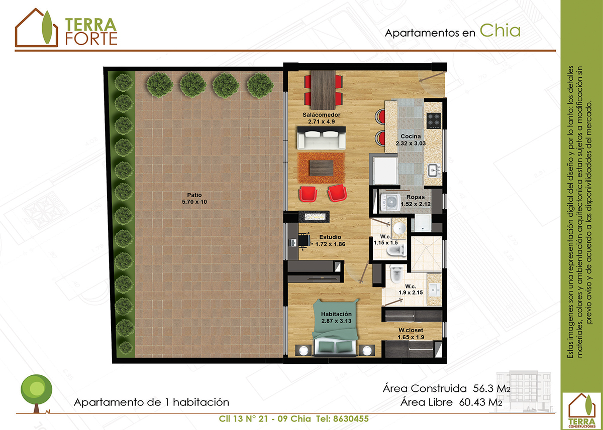 Venta de apartamentos en Chía