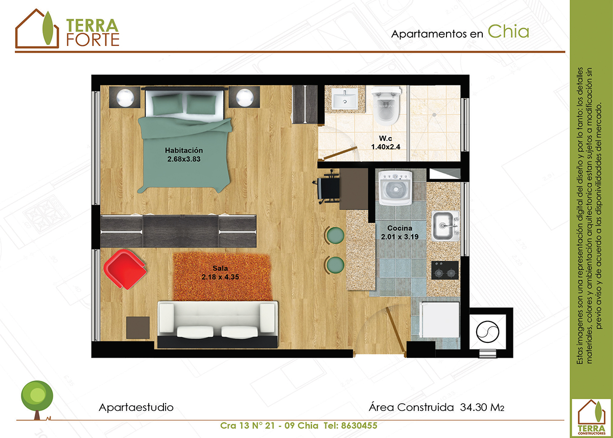 Venta de apartamentos en Chía