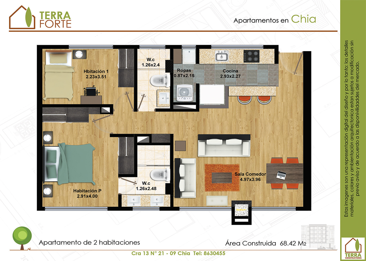 Venta de apartamentos en Chía